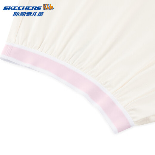 Skechers children's quick-drying skirt colorful casual series skirt L225G035 marshmallow white/0074 150