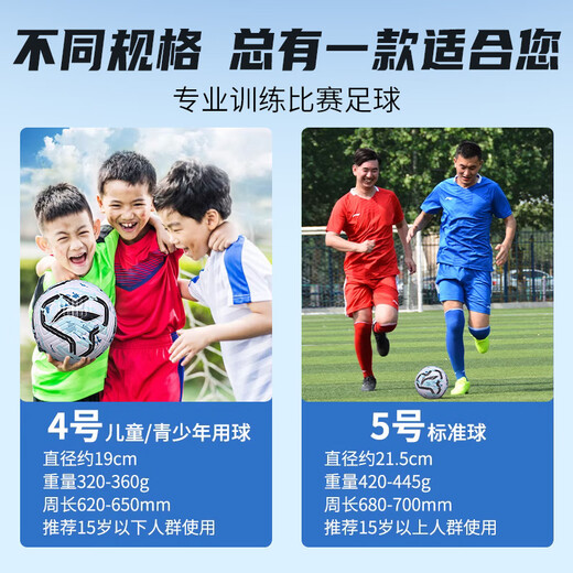 Li ning Football n ° 5 Adulte Children's Kindergarten Professional Competition Training Ball pour le lycée Examen d'entrée Ball Patch Ball White Powder - Shadow Series / TPU Patch 717-2 N ° 5 Ball (Formal 11 personnes Faire)