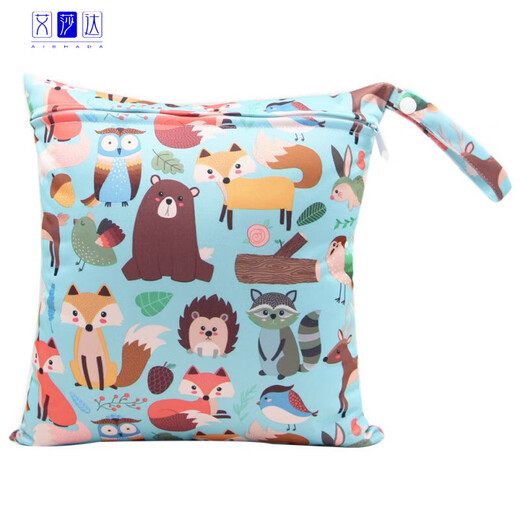 Bolsa de almacenamiento de pañales de Yonghuan Baby Baby Hanging Bag Paver Bag Paver Storking Bag Cuna Ropa 30x28 Pequeño Diversión Varios colores al azar no