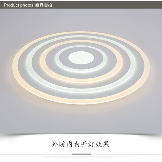 永智超薄吸顶灯主卧新款圆形大客厅灯大气高端大厅灯高亮LED卧室天花 白光(单色) 直径100cm