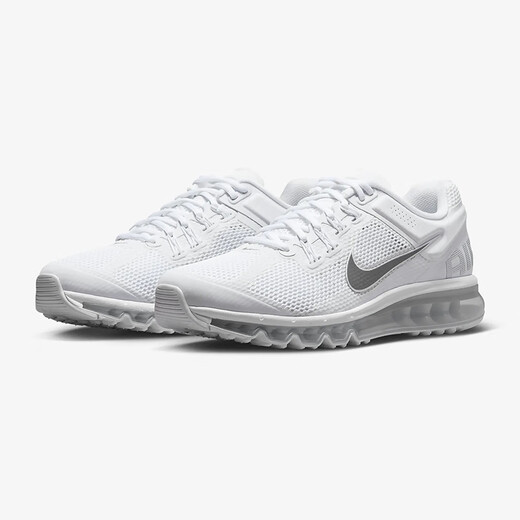 Nike (Nike) Herren 24 neue Vollverschiebungspolster-Laufschuhe Air Max 2013 gepolsterte Unterstützung atmungsaktive Sportschuhe weiße HF4884-100 Standard 40/US7