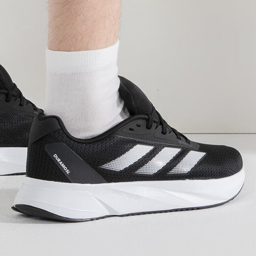 
Adidas casual shoes men's shoes autumn new sports shoes DURAMO SL shock-absorbing breathable running shoes IE7262 ID9849 black and white color matching 40