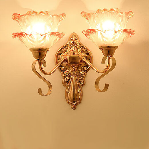 Yilin Wall Lamp Bedroom Wall Bedside Lamp Simple Modern Creative European American American LED Living Room Aisle Stair Lamp C011 Delivery LED Bulb Warm Light