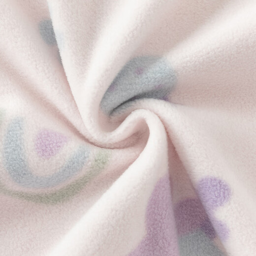 戴维贝拉（DAVE＆BELLA）初生婴儿摇粒绒连体衣0-3个月宝宝爬服秋季新款小童包屁衣新生儿 紫色花园【DB3243402】 80cm （建议身高73-80cm）