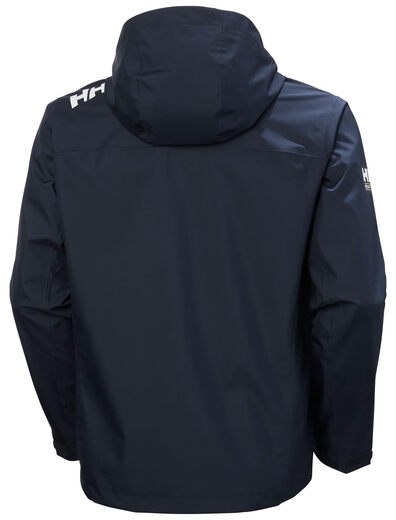 HELLY HANSEN, HH H/H Helly Hansen Men's Crew 2.0 Waterproof and Windproof Hooded Jacket Urban Commuting Daily Casual 597 Navy Medium