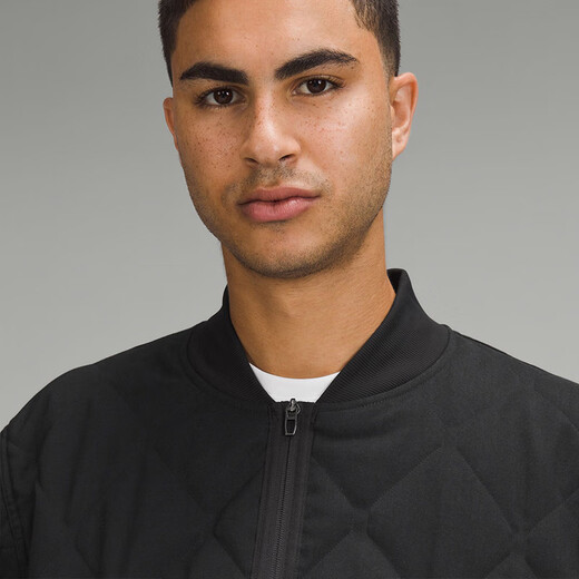 Lululemon丨Diamond-Quilted Men's Diamond-Quilted Bomber Jacket LM4ARKS Black L