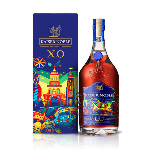 Kaiser Noble Kaisernoble aus Frankreich XO Brandy Wine 40 Grad 1L Spirit Wine Geschenkbox Geschenk 100 Limited Edition 1000ml (bevorzugt von alten Kunden) 1000ml 4 Flaschen Limited Edition