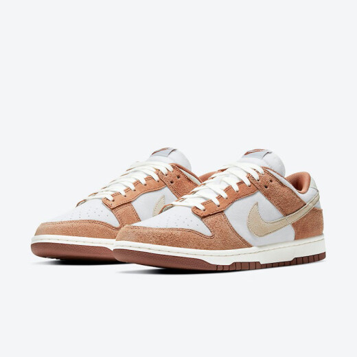 Nike Nike Dunk Low White Brown Wheat Color Low Top Casual Board Zapatos DD1390-100 40.5