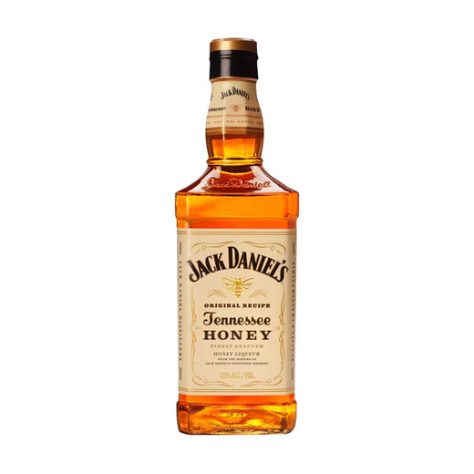 杰克丹尼（Jack Daniels）黑标 洋酒 调和型威士忌酒 海外版 杰克丹尼蜂蜜1000ml裸瓶磨码