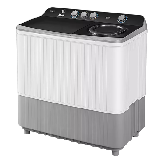 
Haier [tail cargo aircraft] Haier double cylinder washing machine, home hotel double barrel old-fashioned semi-automatic 15-tube Jin [Jin equals 0.5 kg] Dual motor XPB150-828S double cylinder washing machine 10kg