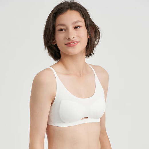 Aimer kids爱慕少女文胸小抱抱少女三阶段后背扣轻薄文胸小内衣AJ115E831 白色 170