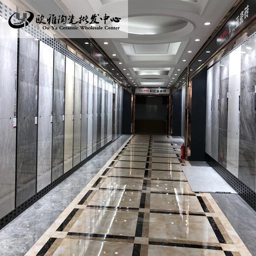 何健弓科比亚大规格通体大理石瓷砖亮面背景墙砖客厅走廊地砖 12608A 600*1200