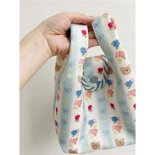 
Stroller hanging bag mini handbag canvas bag baby walking artifact large capacity stroller storage bag hanging bag mother bag little bear stroller hanging bag