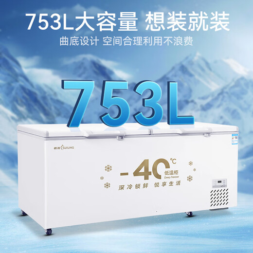 
Sui Ling Freezer Commercial Freezer Ultra-low Temperature Freezer-40/-60 Horizontal Quick Freezer Tuna Frozen Commercial Freezer Seafood Refrigerator Horizontal Freezer New Product [-40 Level 1 Energy Efficiency 753L]BD-828DW