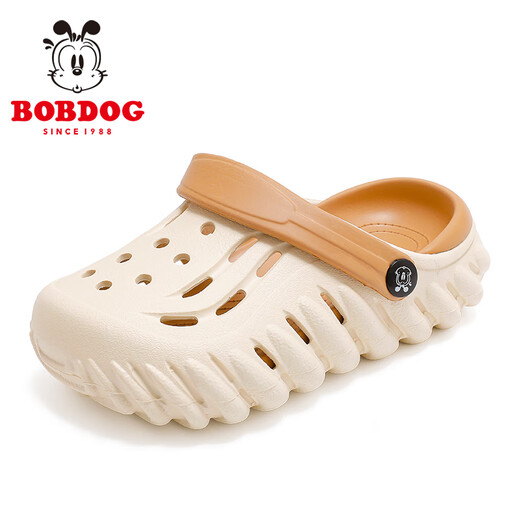 Babudou Sacios para niños Sandalias para niños Zapatos de agujero de suela suave Sumanes de verano 117642161 metros/marrón claro 32-33