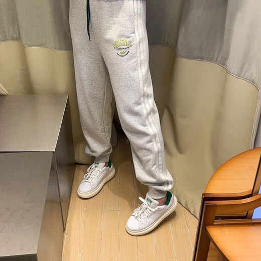 阿迪达斯 （adidas）三叶草运动裤女装夏季新款健身裤舒适透气休闲裤收口小脚裤长裤 IT9856 XS