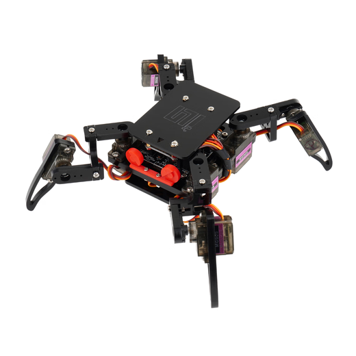 UREBOT URB智能编程机器人蜘蛛四足仿生儿童玩具APP控制编程教育启蒙学习套件 A套餐：标准版（黑) 组装