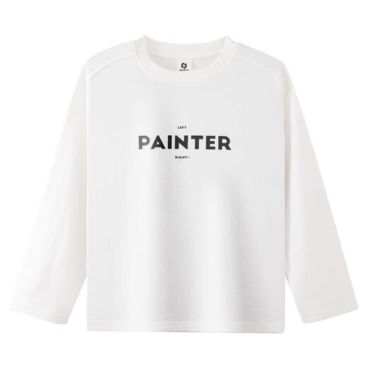 Zuoxi Boys T-shirt Long Sleeve Spring and Autumn 2026 New Children's Clothes Pure Cotton Boys Bottoming Clothes White 140