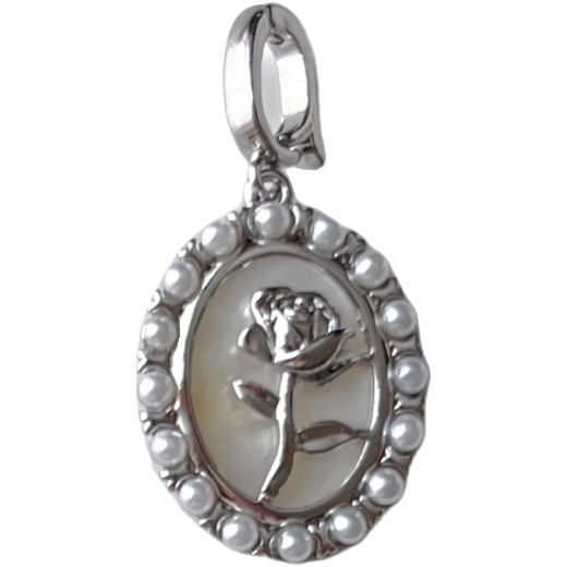 Library selection That sIt rose natural mother-of-pearl necklace pendant detachable pendant necklace pendant solid pendant a pendant does not include chain detachable universal buckle