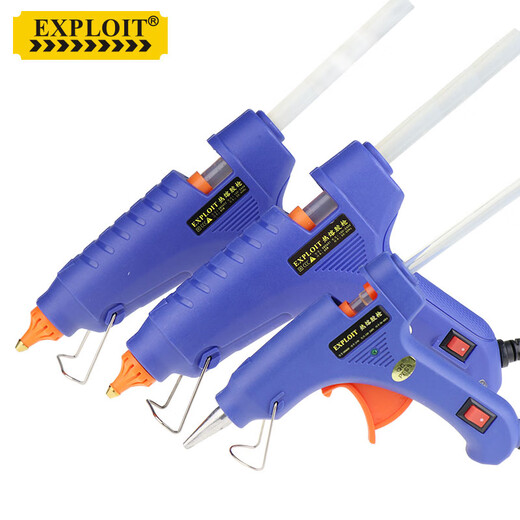 EXPLOIT hot melt glue gun home handmade DIY electric glue gun 7MM11MM transparent glue stick black strong high adhesive 7mm special glue stick (full box)