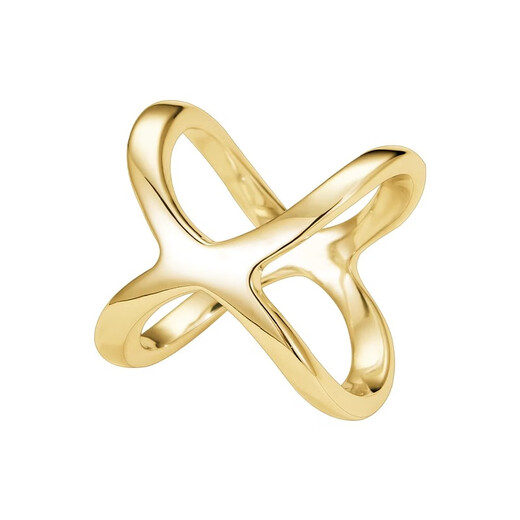 Zuoou clavicle silk scarf buckle multi-functional small square scarf buckle 2025 new high-end streamer scarf buckle coat belt knotted X-shaped rose gold small size