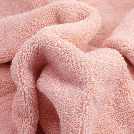 Jieyu 2 pieces pure cotton face towel household soft absorbent cotton bath towel skin large face towel pure cotton face towel (beige + blue