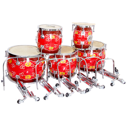 梵巢 五音排鼓 打击乐器 排鼓 堂鼓 定音鼓 民族排鼓 小黄花  MG-16 4#鼓