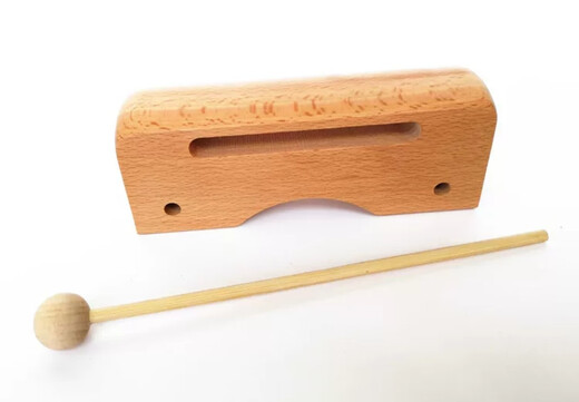 Bangzi Wood Fish Percussion Instrument Opera Notes High Notes Bass Pékin Opéra Henan Opéra Musique Enseignement Aide carré Bangzi Bangzi Instrument de musique Beech Square Bangzi + Boule Stick