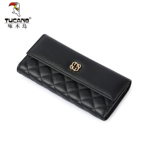 Woodpecker (TUCANO) bag women's wallet cowhide versatile long clutch bag coin purse women's wallet practical birthday gift for girlfriend