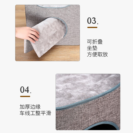 Benido Cat House Cat House Sleeping Cat Pad Thickened Autumn and Winter Style Warm Semi-Close