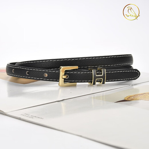 Melece [sélectionné] New Women's Belt, femmes Palm Pin Pin Pin Pin Clâne Backle Backle, Pure Vache Pure, All-Match Simple Denim Suit Jirt 15693 Rose nue 105cm