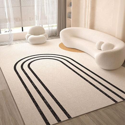 Xinlinfeng living room carpet new ins cream style coffee table carpet sofa floor mat large size non-slip mat stain-resistant meet as fate 80*160CM