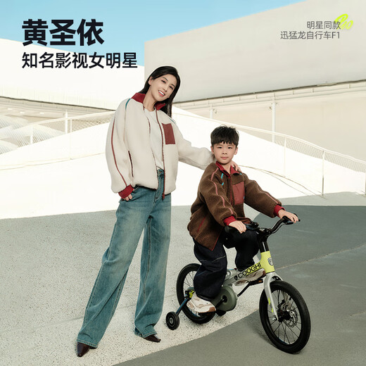 酷骑（COOGHI）迅猛龙儿童自行车3-6-8岁男女孩单车自行车周岁礼物16寸 酷骑绿