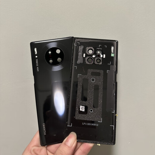 Xushansi suitable for Huawei mate30Pro back cover original disassembly mate30Pro glass back shell mate30Pro bright black 85 new original