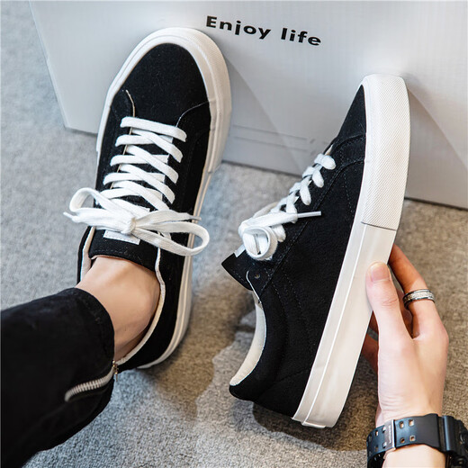 ziyuanju black canvas men's shoes summer 2025 new trendy versatile summer casual board shoes men's cloth shoes sports trendy shoes black 42 (260mm)
