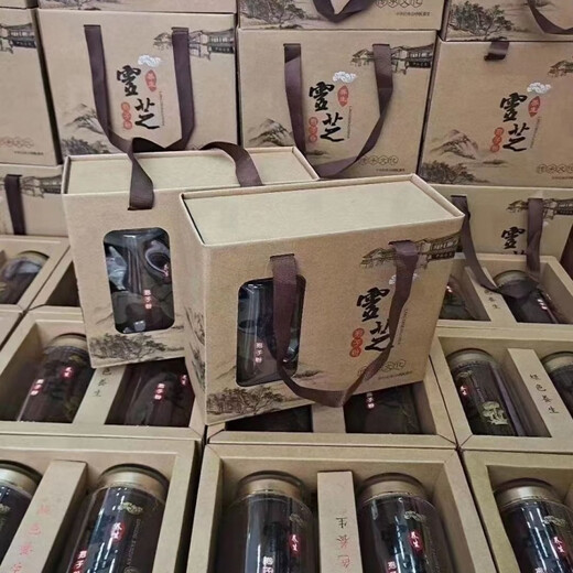 【官方店旗舰】长白山脉灵芝孢子粉野生优选林芝孢子粉产地一手货源产地直发内廷上用 牛皮纸黄礼盒装【500克】两瓶