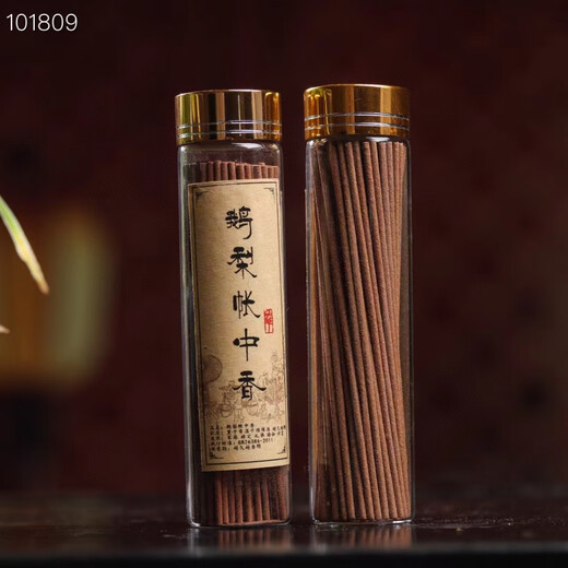 Pear thread incense sandalwood home natural fragrance long-lasting living room office tea drinking incense short style Pear tent incense 1 tube