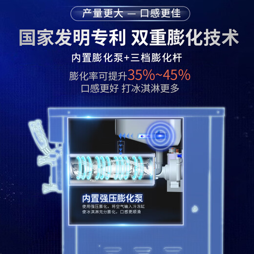 Guangshen Electrical Ice Cream Machine Commercial [Mixue Ice City Gleiche Modell] Vollautomatische Eismaschine Eismaschine Sundae Cone Machine Soft Ice Bullet Machine große Ausbeute High-End-Maschine BH728 Dual-System-Eismaschine [Produktion 72L/H]