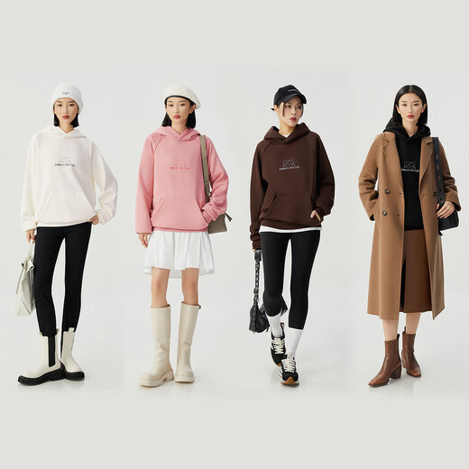 Deep Breathe DEEP BREATH Women's Maillard Loose Velvet Casual Hooded Sweatshirt Jacket Women A301398 Off-White M (Size 3) Deep Breathe DEEP BREATH Women's Maillard Loose Velvet Casual Hooded Sweatshirt Jacket Women A301398 Off-White M (Size 3)