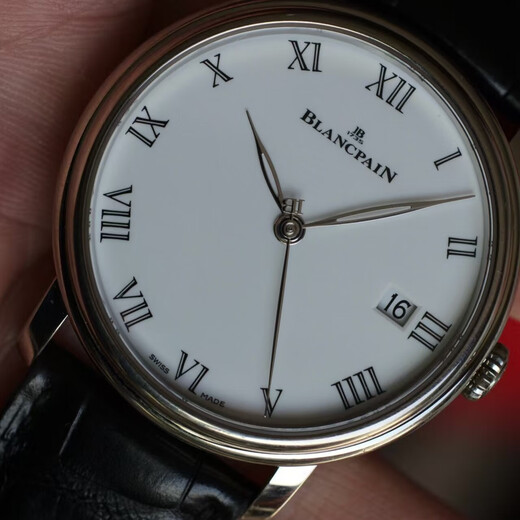 [SECUESTA 99 NUEVO] Blancpain (Blancpain) 6654 Men's Watch Classic Series Mechanical Watch Watch Fase Mes Mes Muestra de segunda mano Productos de lujo de 42 mm Platinum White Placa 6630-1531-55B