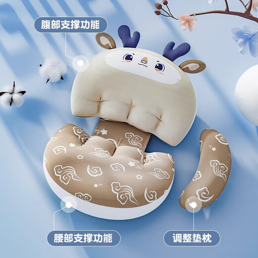 Kakaman oreiller enceinte enceinte côté couchage oreiller côté somnifère L'oreiller des femmes enceintes de style dragon pour bébé peut être détaché et lavé