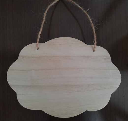 Creative solid wood sign small wooden sign handwritten hang tag blank wooden board tree sign hanging diy handmade door sign pendant customization G-5 size 20*10cm