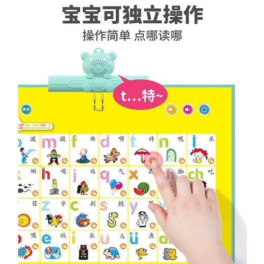 
Carlbee Children's Chinese and English Point Reading Books Children 0-3 Story Machine Voice Books Boys and Girls Learning Enlightenment Gifts Upgrade [Rechargeable] 56-side 28-page 3500 Readings