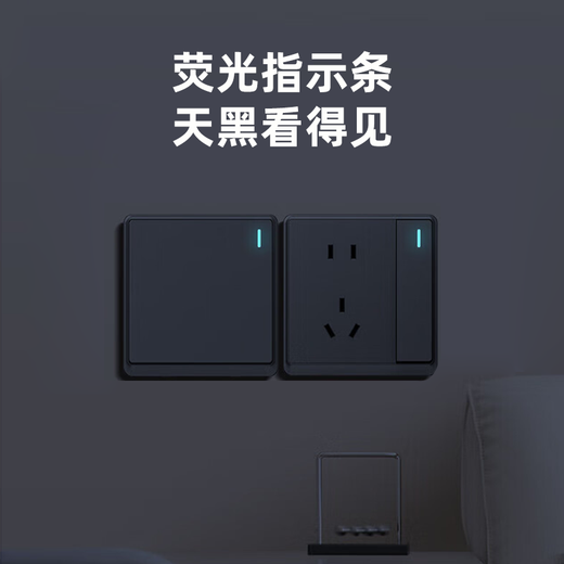 Chint (CHNT) switch socket panel type 86 concealed home five-hole socket whole house package wall panel socket narrow frame large panel oblique five-hole 6M space silver positive five-hole socket 10 pieces