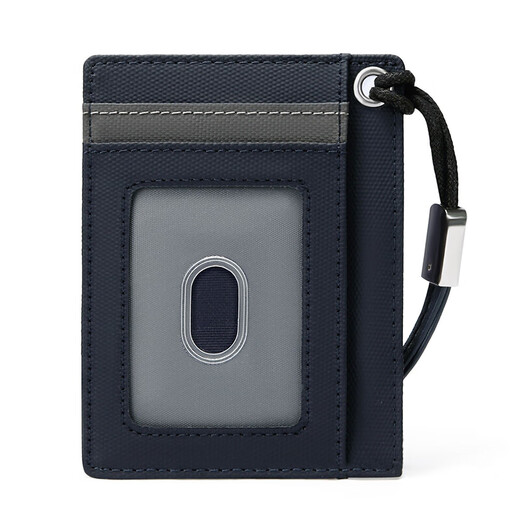 Golf Golf Bolsa para hombres Bolsas para hombres Banco de banco para hombres Bolsa de tarjetas múltiples para mujeres Licencia de conductor juvenil Conjunto de tarjetas delgadas Tarjeta de gran capacidad Clip 5V716324J Azul con gris