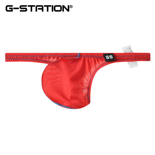 G-STATION轻薄丝滑DEWTY SKIN半透日系小款式男士丁字裤超紧身性感小内裤 棕色 (建议拍大1-2码) 1条 XXXL