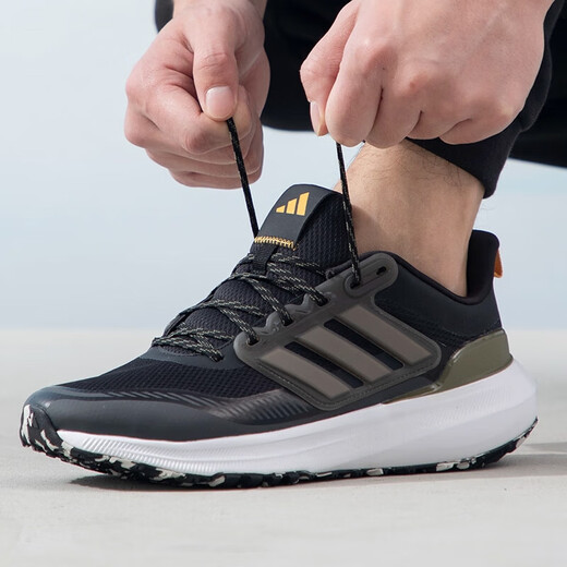 
ADIDAS Adidas men's shoes 2024 spring season new sports shoes low top lightweight comfortable cushioning IF4839/black and white 39