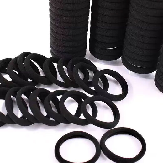 Anzhishang Hair Tie Rubber Band Women's Hair Tie Hairband Boy's Rubber Band High Elasticity Durable Hair Rope Leather Case Tie Hair Tie Tie Men's 1# Black 10 Pack
