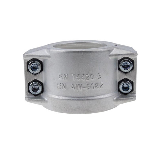 
DIN2817/EN14420 aluminum alloy safety pipe clamp shield machine two-piece pipe clamp hose hug card DN50*5 hose outer diameter 59-62