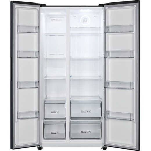 
Homa 702 liter double door two-door large capacity household refrigerator double doors first-class intelligent dual frequency air-cooling frost-free AG+ blue crystal sterilization BCD-702WKM/B(X)